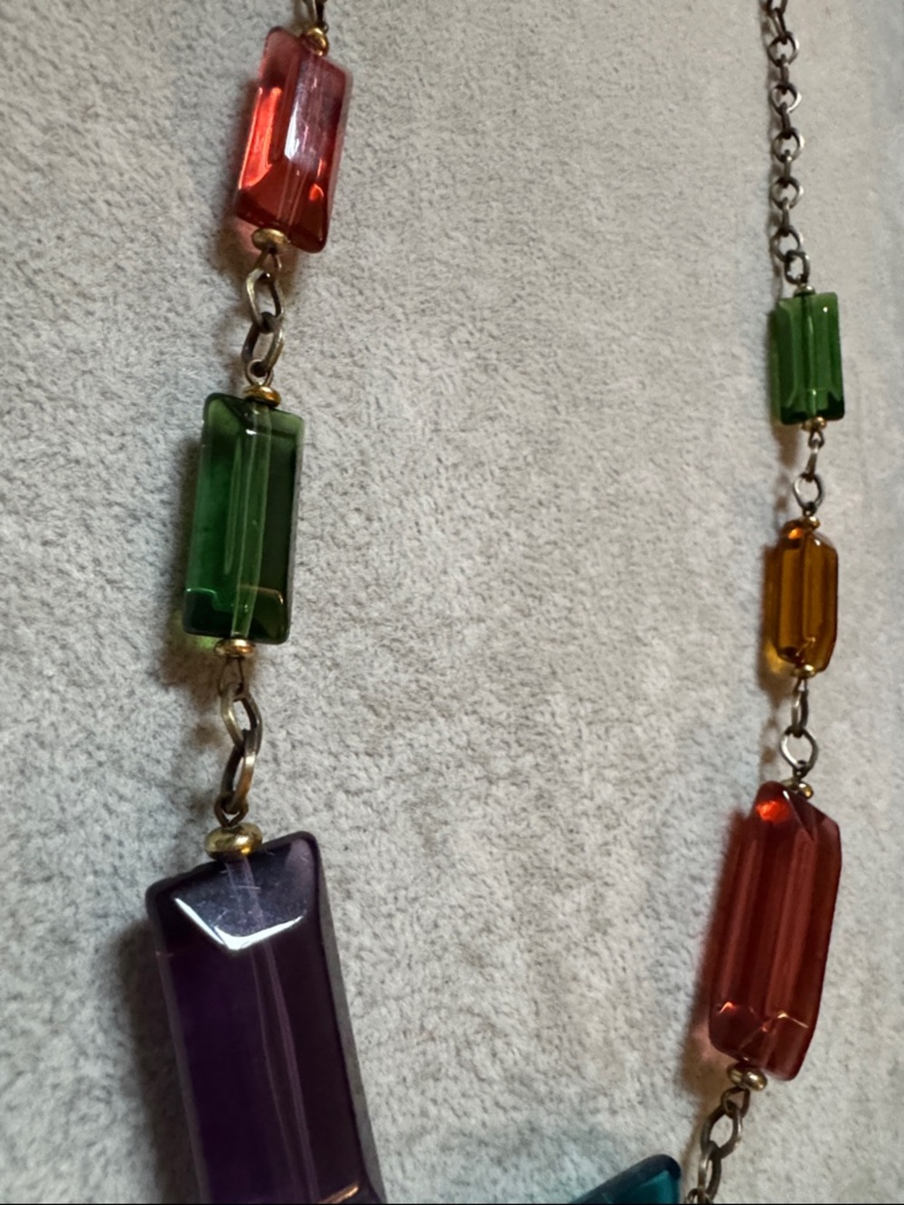 Joan Rivers Multicolor Rectangular Bead Necklace - Picture 13 of 14